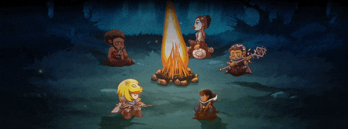 Heroes by the campfire